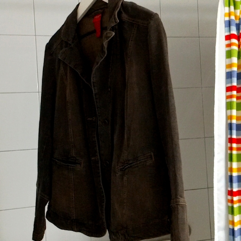 OLSEN Europe Brown Denim Jacket Size 12